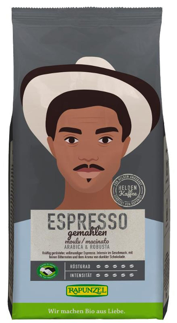 Produktfoto zu Heldenkaffee Espresso gemahlen, vorher Gusto Espresso