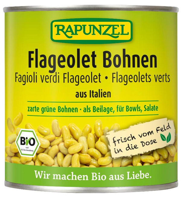 Produktfoto zu Flageolet Bohnen in der Dose, 140 g Abtropfgewicht
