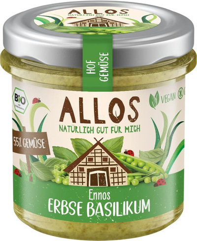 Produktfoto zu Hofgemüse Erbse Basilikum