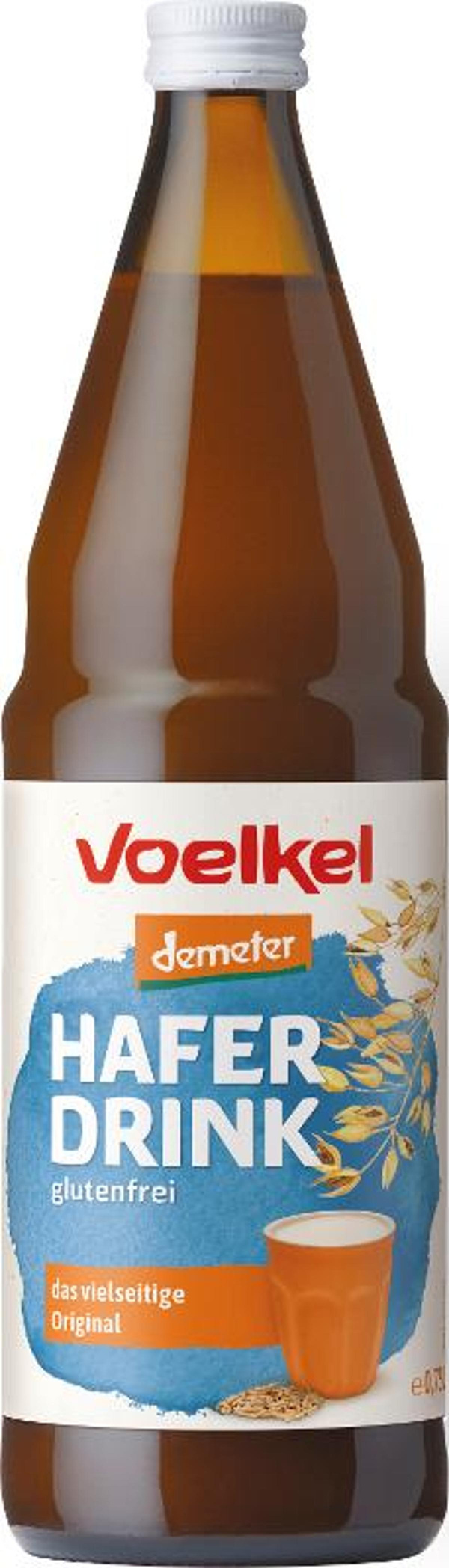 Produktfoto zu Haferdrink Flasche, Völkel, Deutschland, Pfand bitte zurück geben