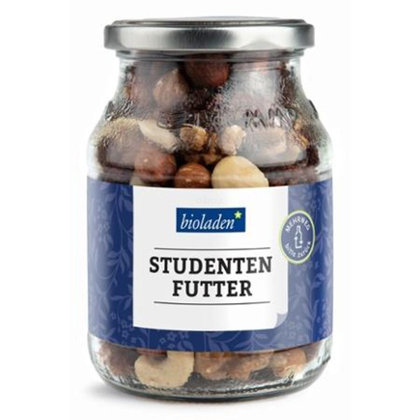 Produktfoto zu b*Studentenfutter 47% Nüsse, Mehrweg, Pfandglas bitte zurückgeben