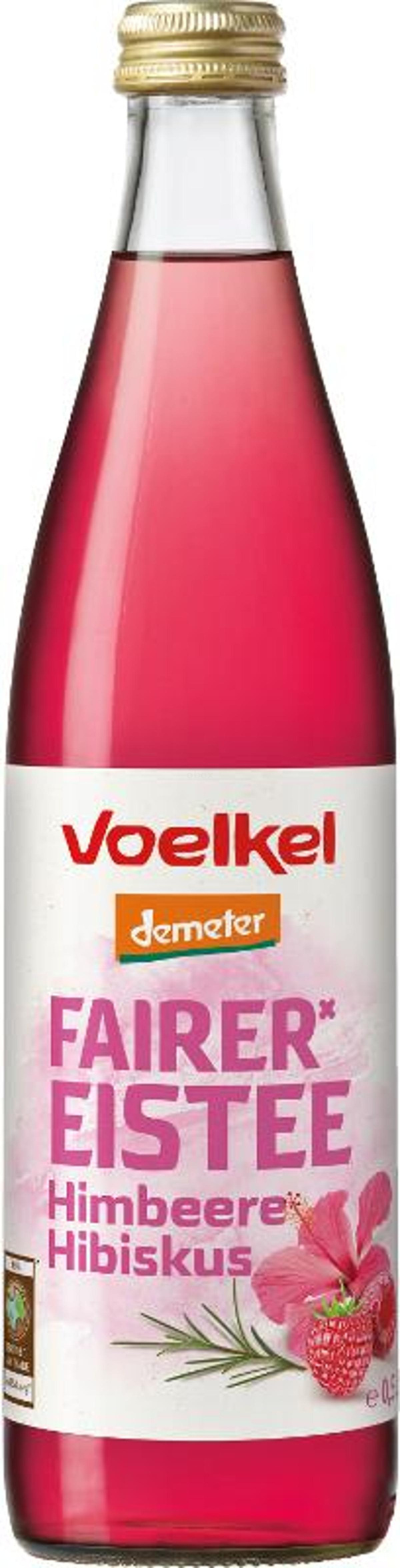 Produktfoto zu Eistee mit Himbeere Hibiskus