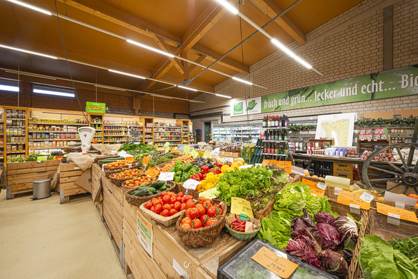 KI generiert: Das Bild zeigt eine Nahaufnahme von frischen Grünkohlblättern. Die krausen, grünen Blätter sind dicht beieinander angeordnet.