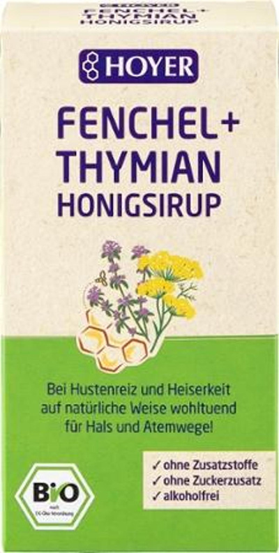 Produktfoto zu Fenchel + Thymian Honigsirup