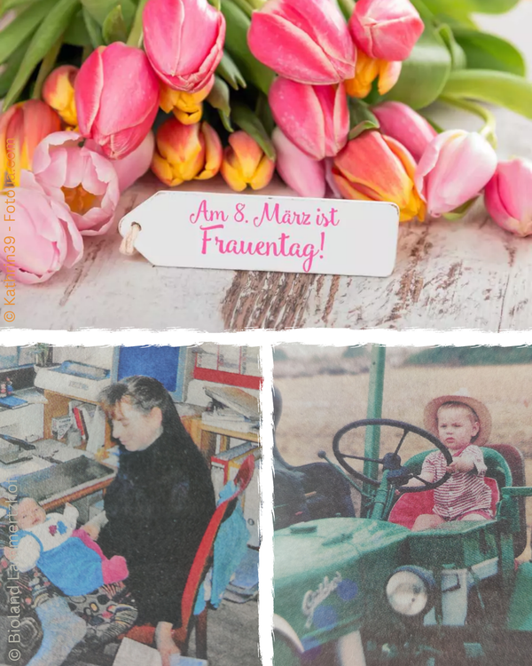 Blumen, Frau, Kind