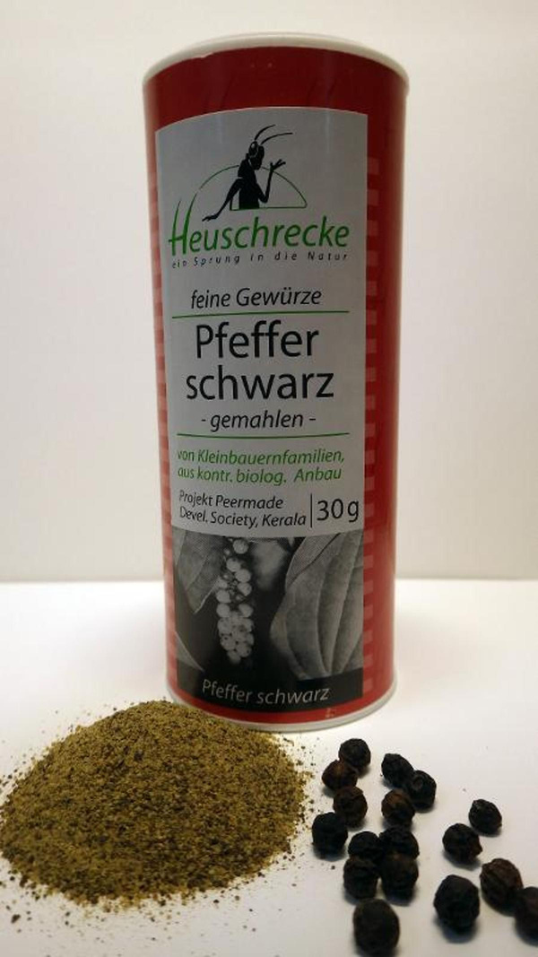 Produktfoto zu Pfeffer schwarz gemahlen 30 g