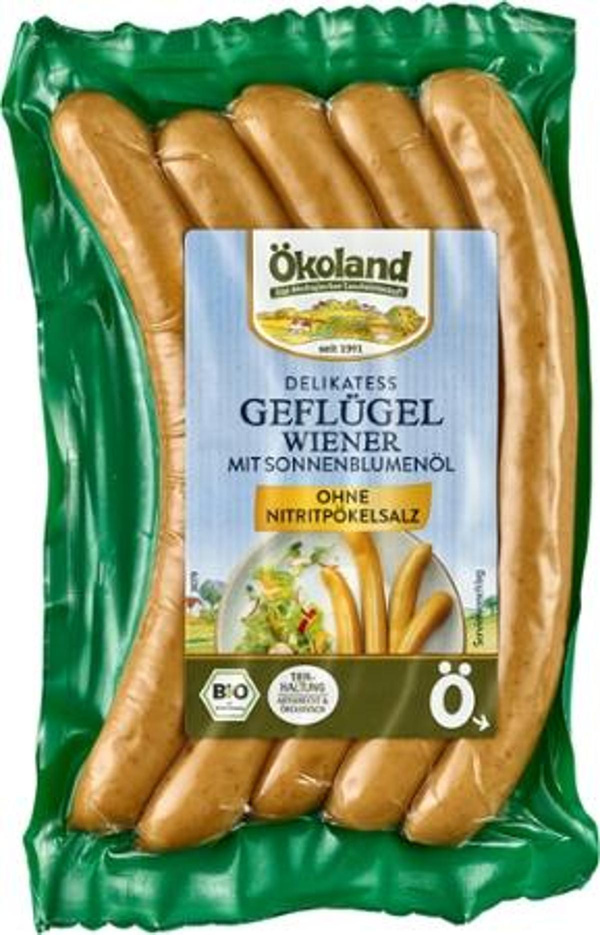 Produktfoto zu Geflügel Delikatess Wiener SB, Ökoland
