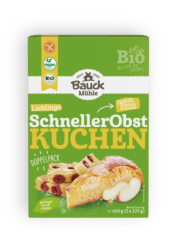 Produktfoto zu Backmischung Schneller Obstkuchen glutenfrei