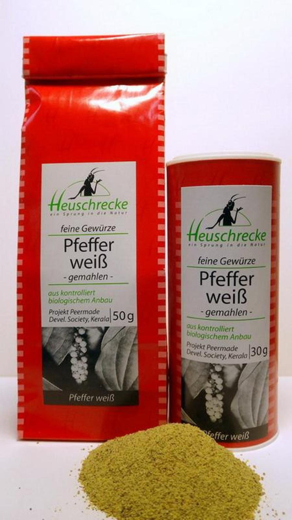 Produktfoto zu Pfeffer weiß gemahlen 30 g