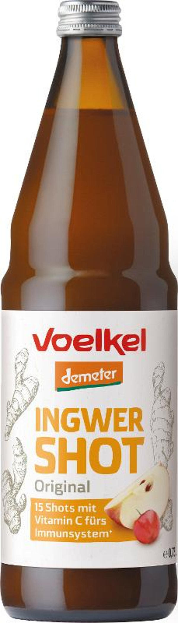 Produktfoto zu Shot Ingwer Mehrwegflasche