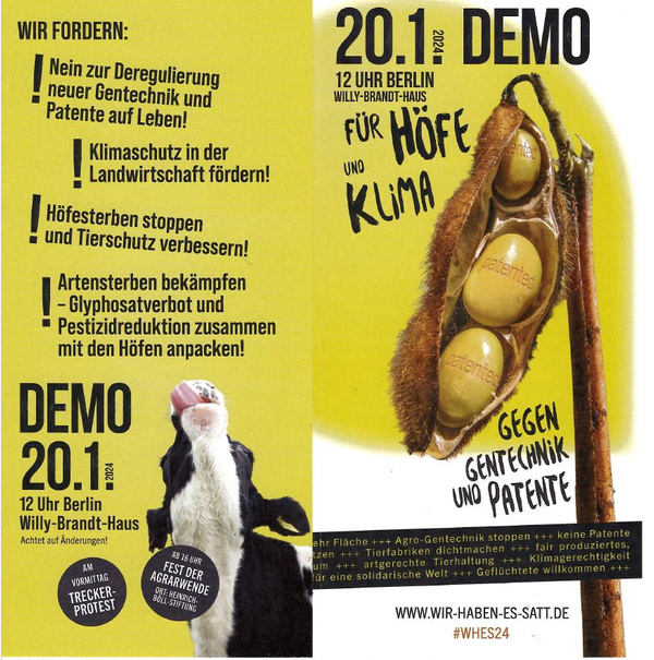 Patente, Gentechnik, Kuh, Termin