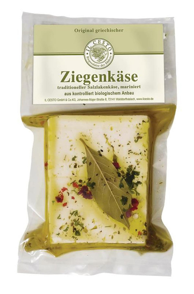 Produktfoto zu Ziegenweichkäse mariniert