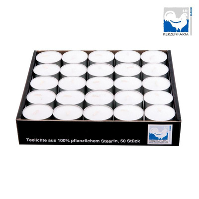 Produktfoto zu StearinTeelichte in Aluhülse