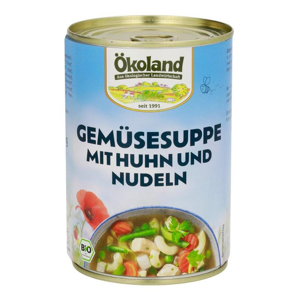 Produktfoto zu Gemüsesuppe mit Huhn und Nudeln