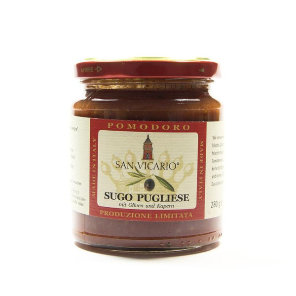 Produktfoto zu Tomatensugo Pugliese mit Kaper
