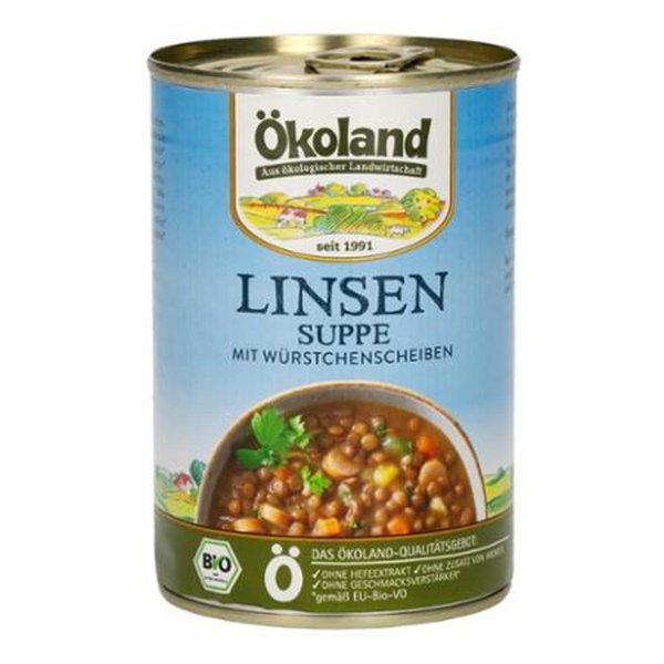 Produktfoto zu Suppe Linsen m. Würstchen