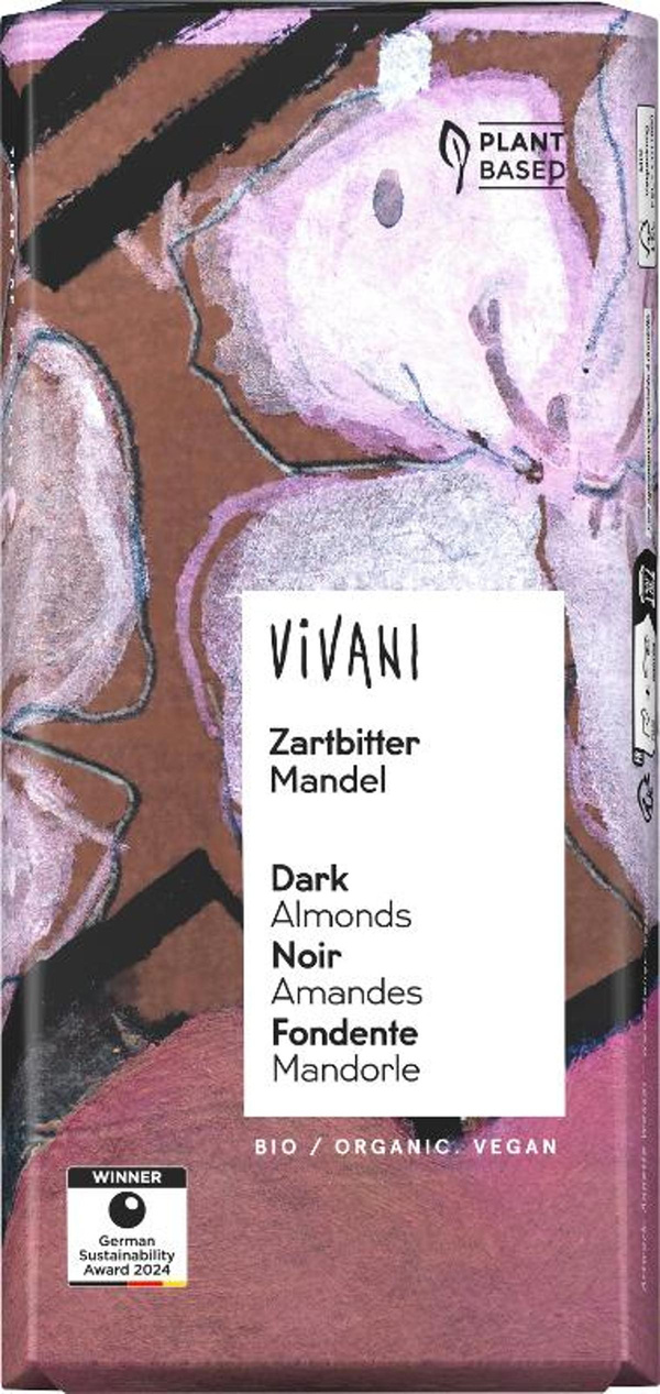 Produktfoto zu Schokolade Zartbitter Mandel