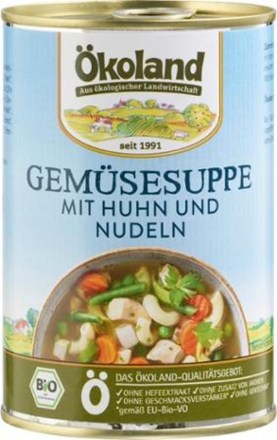 Produktfoto zu Gemüsesuppe mit Huhn und Nudeln
