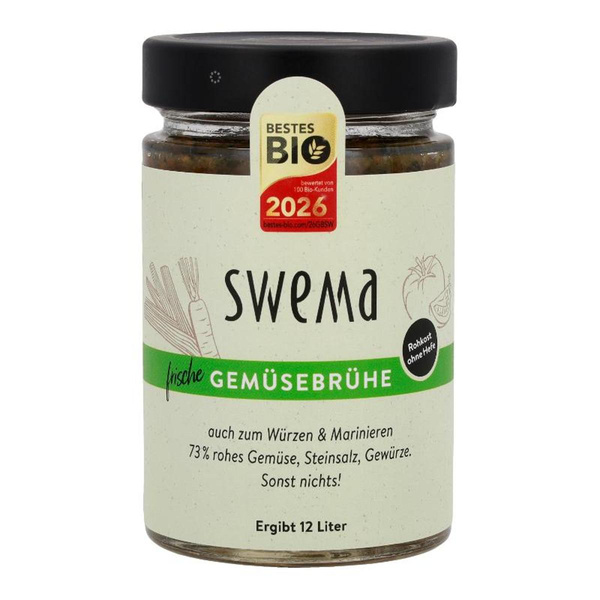 Produktfoto zu Swema, Frische Gemüsebrühe, roh und hefefrei