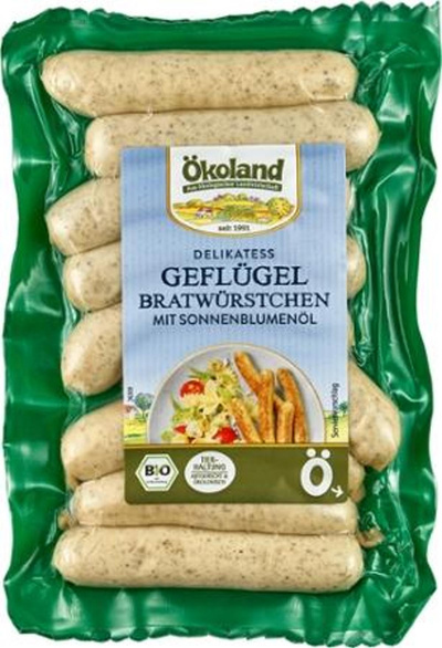 Produktfoto zu Geflügel Bratwürstchen 9 Stck.