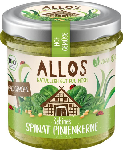 Produktfoto zu Hofgemüse Spinat Pinienkerne