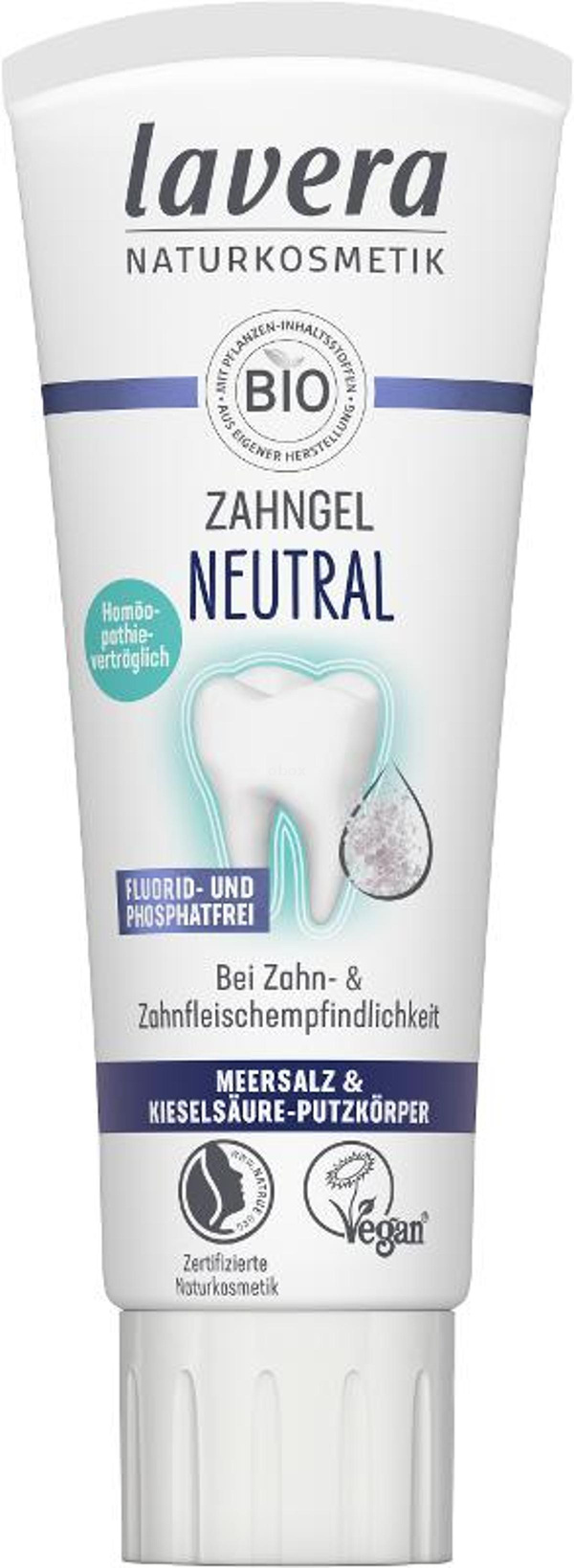 Produktfoto zu Zahngel neutral Lavera 75ml