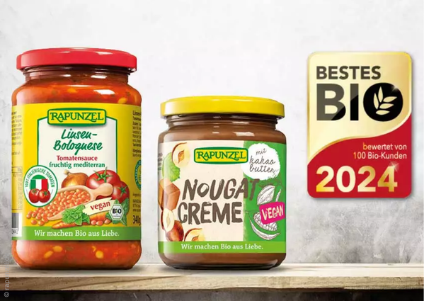 Nougat-Creme, Tomatensauce Linsen-Bolognese, Auszeichnung