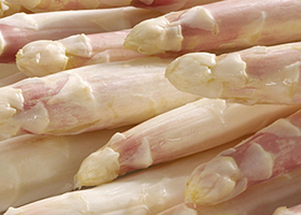 Produktfoto zu Spargel 14+ Bund 450 g, weiß_violett