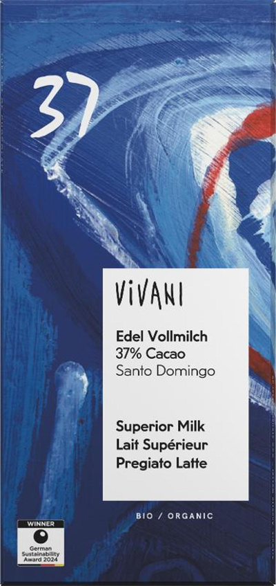 Produktfoto zu Edel Vollmilch Schoko37% Cacao
