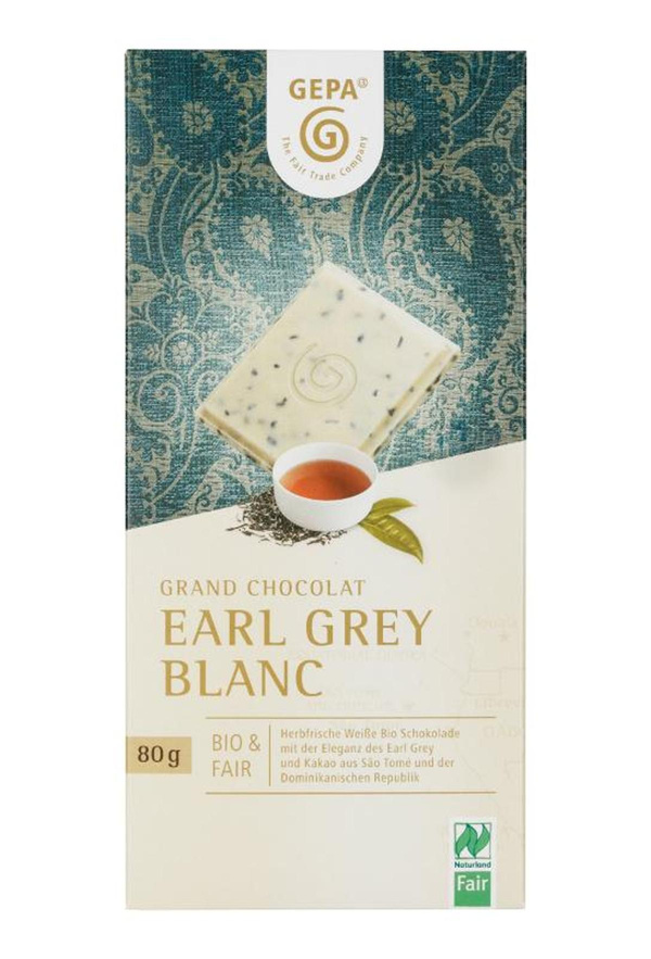 Produktfoto zu Schokolade Earl Grey Blanc