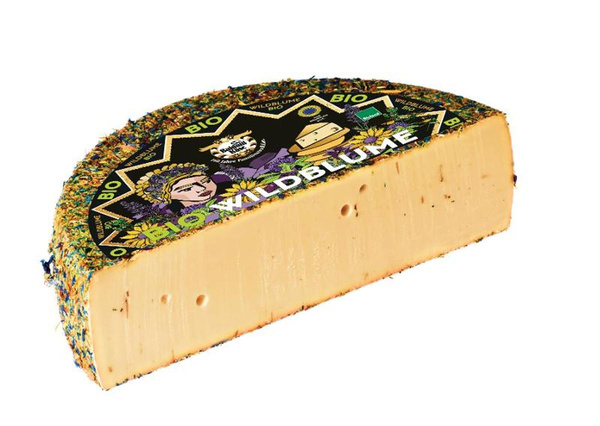 Produktfoto zu Wildblumenkäse_ Wildkräuterkäse
