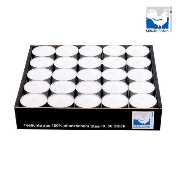 Produktfoto zu StearinTeelichte in Aluhülse