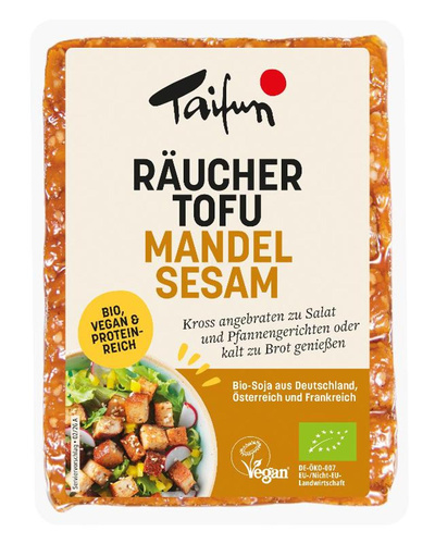 Produktfoto zu Räucher Tofu Mandel Sesam