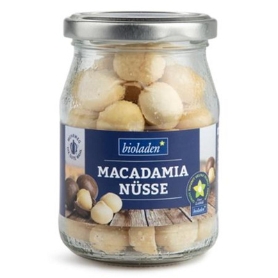 Produktfoto zu b*Macadamianüsse, bioladen, Mehrweg, Pfandglas bitte zurückgeben