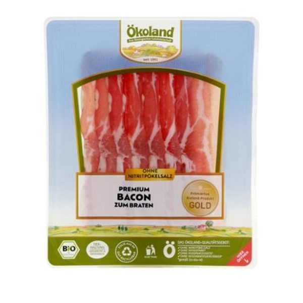 Produktfoto zu Bacon geschnitten 80 g  SB
