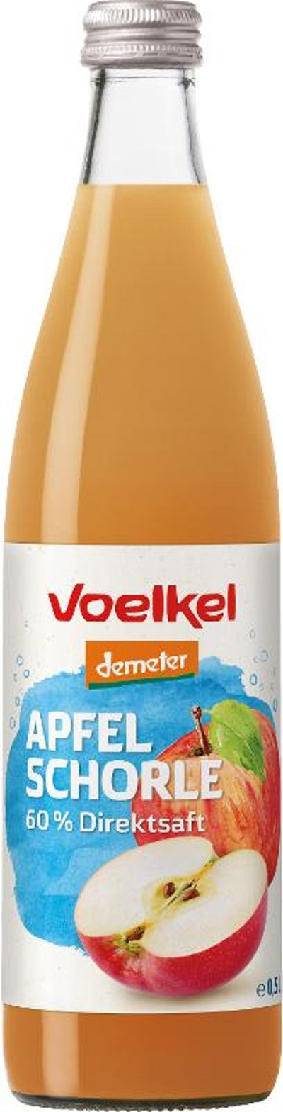 Produktfoto zu Apfelschorle 0,5 l naturtrüb