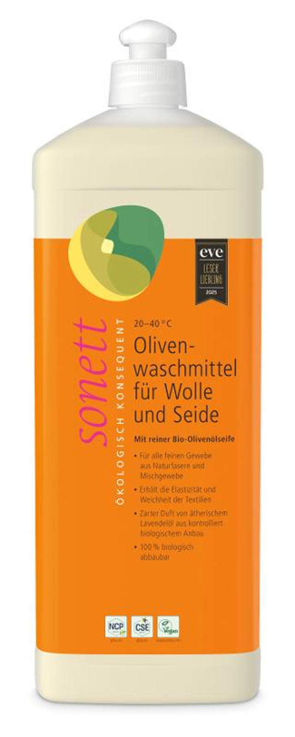 Produktfoto zu Olivenwaschmittel Seide&Wolle