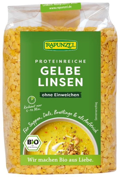 Produktfoto zu Linsen gelbe