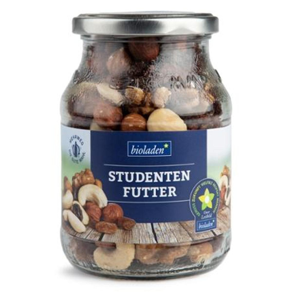 Produktfoto zu b*Studentenfutter 47% Nüsse, Mehrweg, Pfandglas bitte zurückgeben