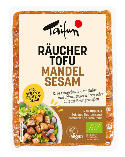 Produktfoto zu Räucher Tofu Mandel Sesam