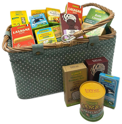 Produktfoto zu Spielwaren im Stoffkörbchen